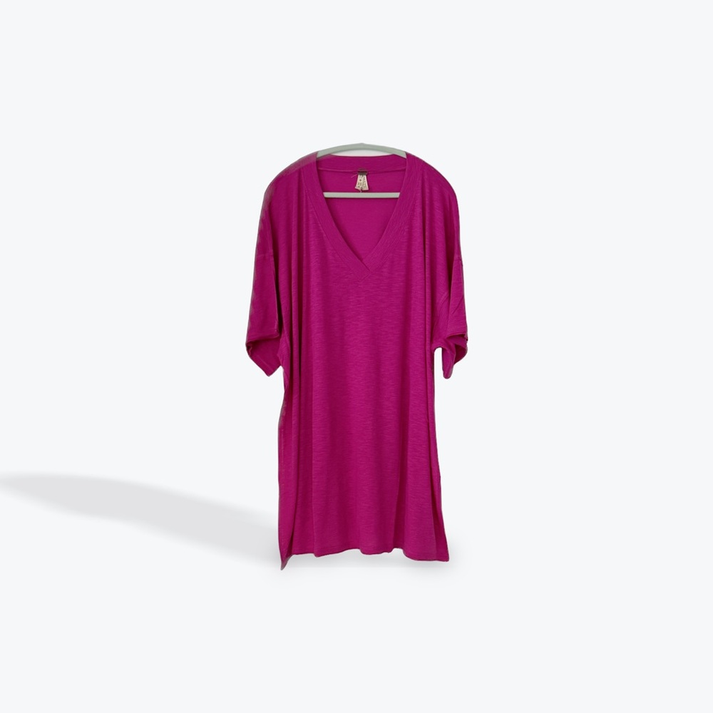 Free People Magenta Tunic Top